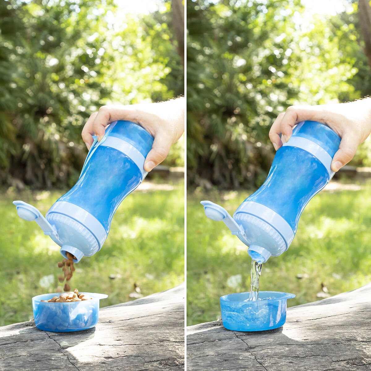 2-in-1 Pet Travel Bottle for Food & Water | Sfera Pets