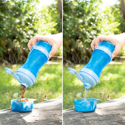 2-in-1 Pet Travel Bottle for Food & Water | Sfera Pets