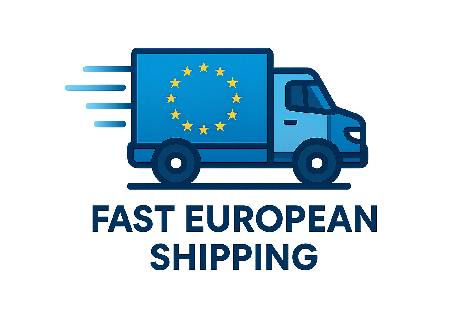 shipping truck icon - "Fast European Shipping"